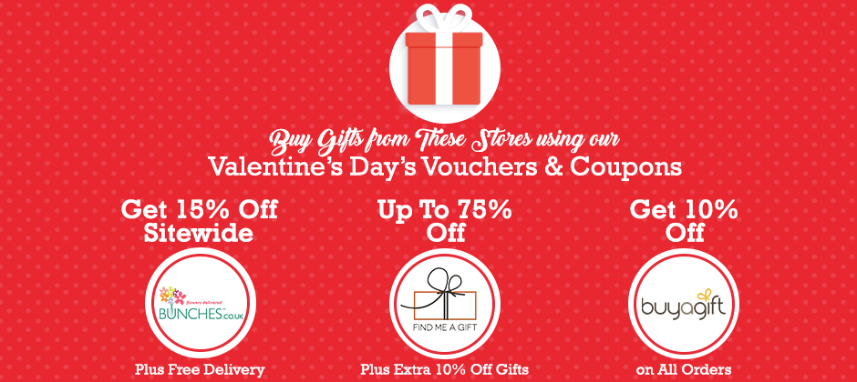Buy Gifts from These Stores Using Our Valentine’s Day’s Vouchers & Coupons