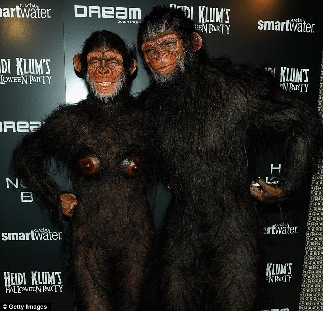 Heidi Klum as an Ape﻿