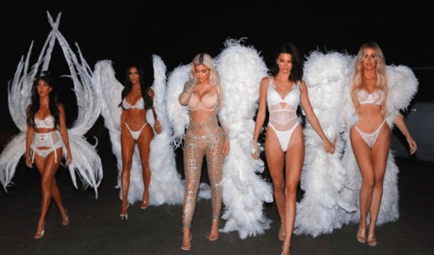 The KarJenners as Victoria’s Secret Angels